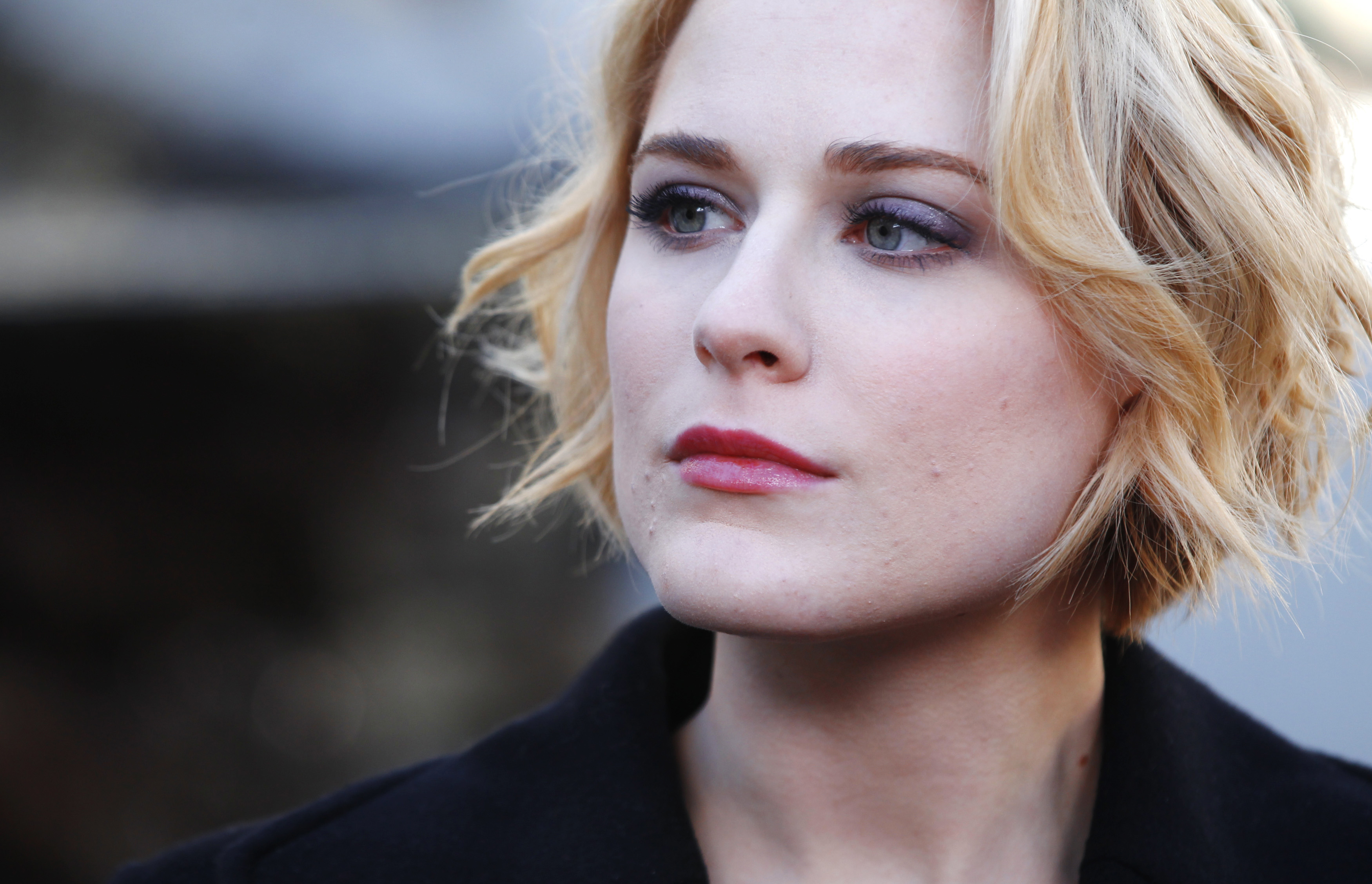 Actress Evan Rachel Wood from the movie "The Necessary Death of Charlie Countryman" looks on during the Sundance Film Festival in Park City, Utah January 22, 2013. REUTERS/Mario Anzuoni (UNITED STATES - Tags: ENTERTAINMENT) - RTR3CTFG